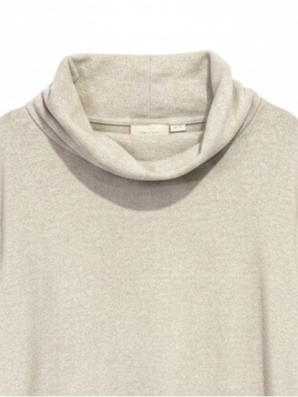 Anthropologie Maeve Oatmeal Cowl Neck Long Sleeve Tunic Sweater Size Medium - Picture 5 of 11